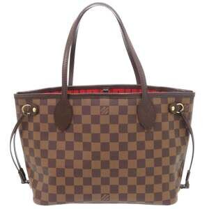 Like New Louis Vuitton Neverfull PM Damier Cerise N51109 Tote Bag LV 0158 LOU...